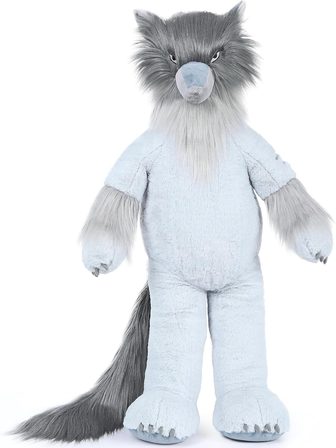 MorisMos Peluche de lobo gigante, juguete de peluche grande de lobo de 36 pulgadas, regalos para niños en Navidad