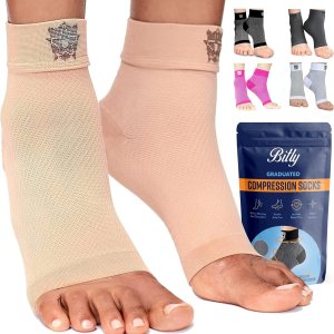 Bitly Calcetines de compresión para fascitis plantar para mujeres y hombres, la mejor tobillera y calcetines nano para uso diario, proporciona apoyo Bitly Calcetines de compresión para fascitis plantar para mujeres y hombres, la mejor tobillera y calcetines nano para uso diario, proporciona apoyo