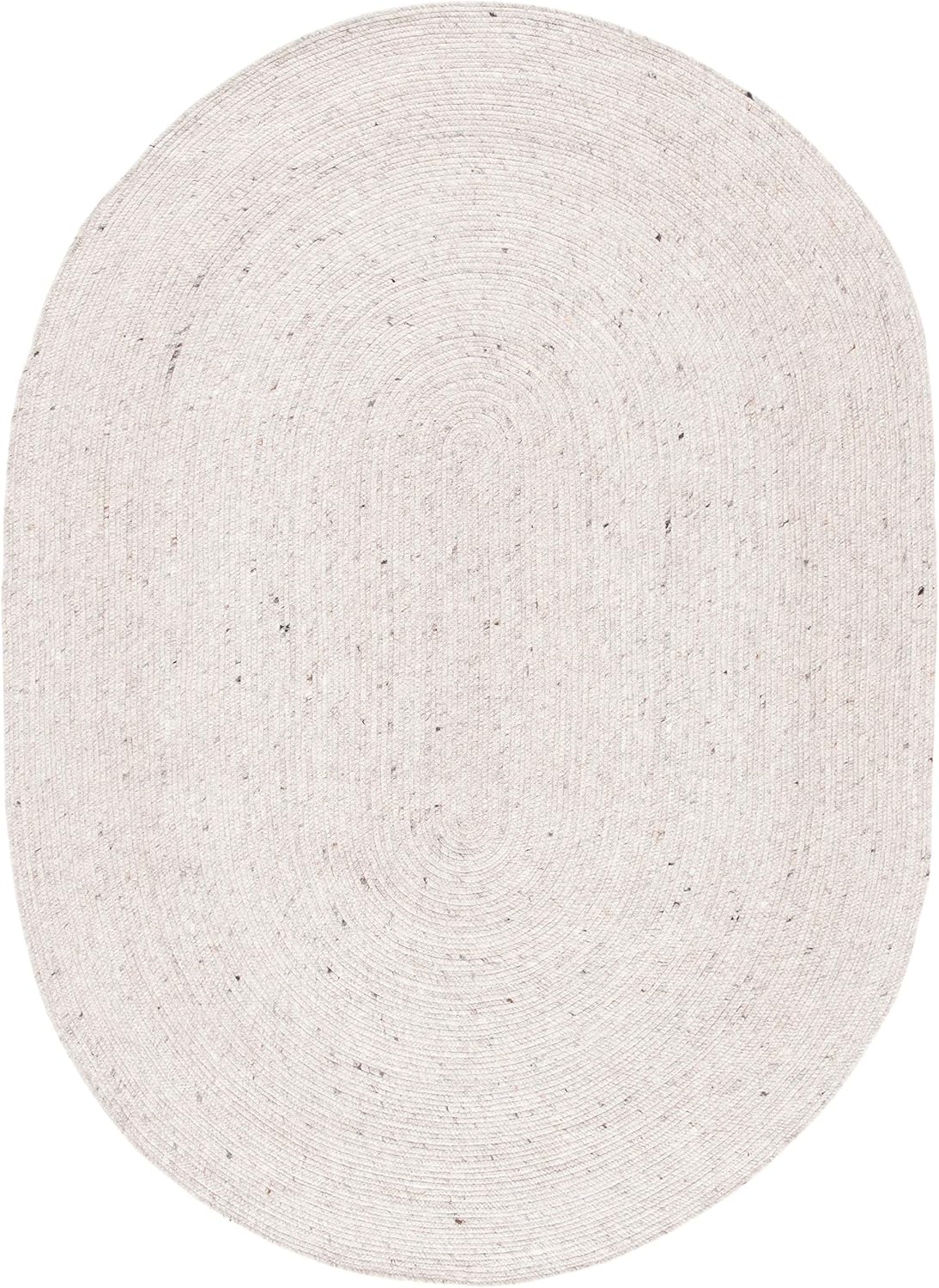 SAFAVIEH Braided Collection BRD901B BRD901B – Alfombra ovalada de lana reversible, hecha a mano, de lana, para entrada, vestíbulo, sala de estar,