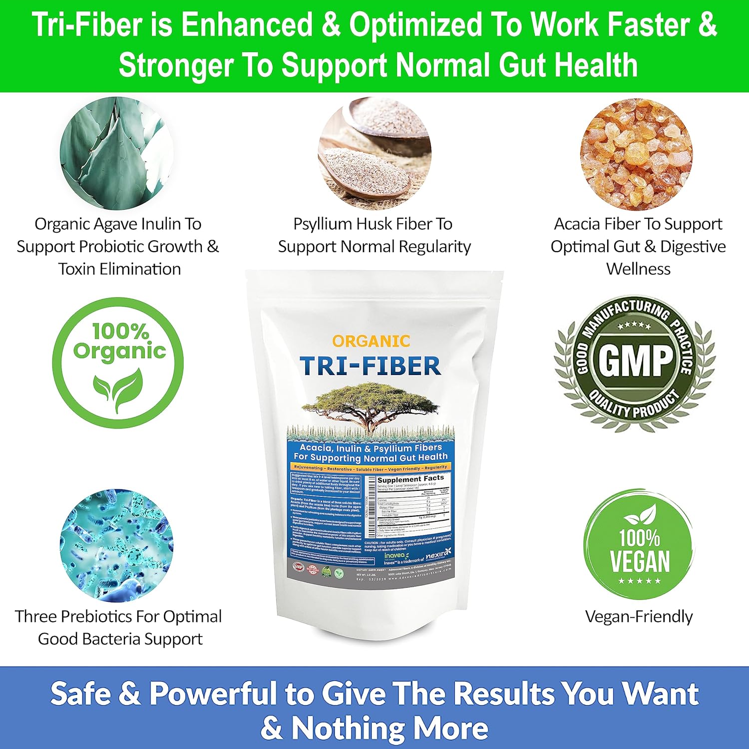 Kidney Restore Tri-Fiber 2.5 libras. Paquete de 2