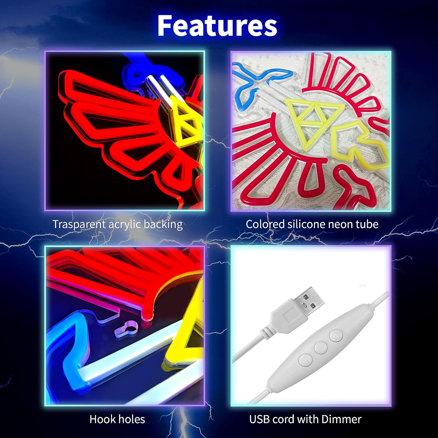 Letrero de neón con espada para gamer, para decoración de pared, decoración de sala de juegos, regalos LOZ, espada maestra, letrero LED, decoración