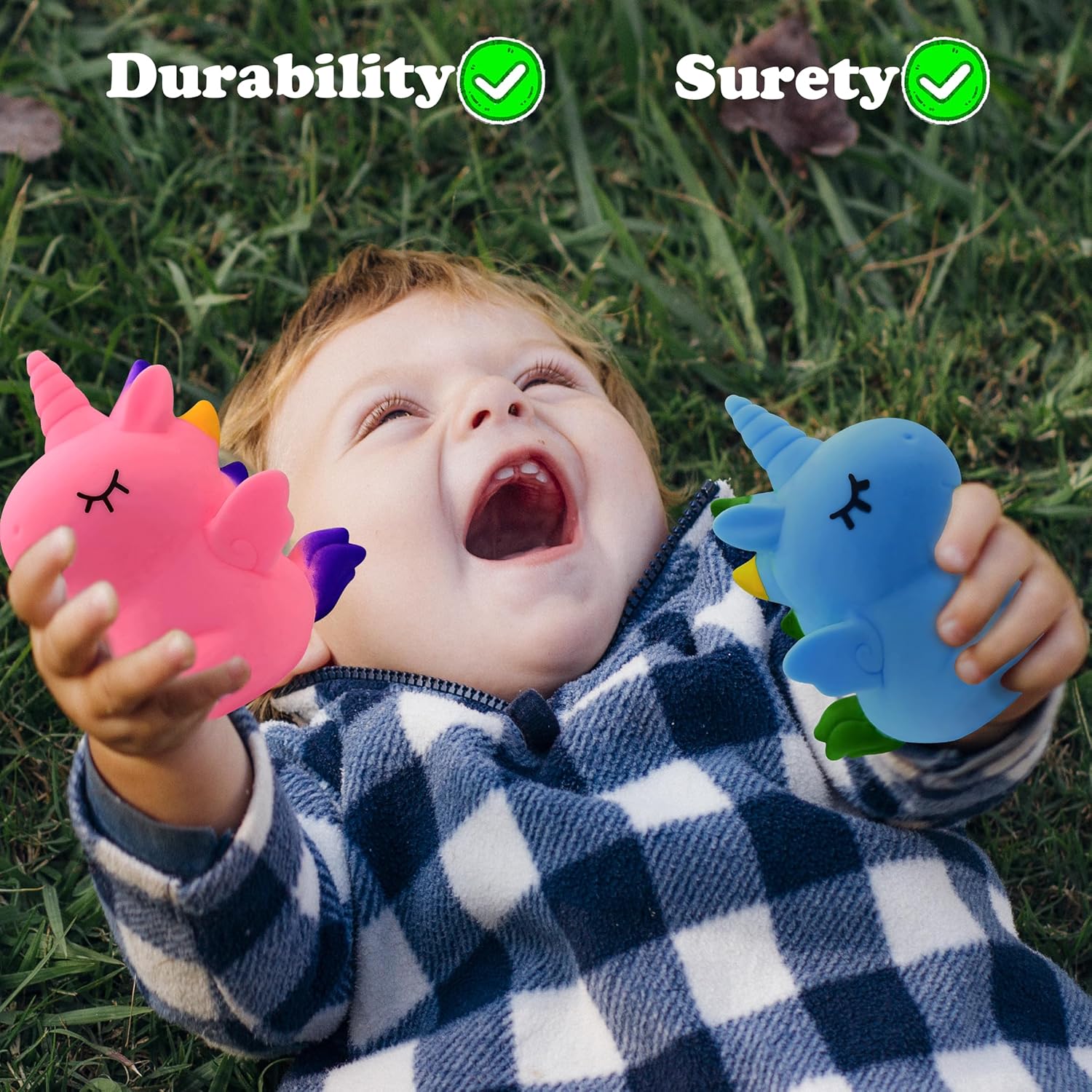 Pelotas antiestrés de unicornio para niños y adultos (color 1aleatorio) juguetes sensoriales para niñas, bola de masa para el estrés, juguetes para