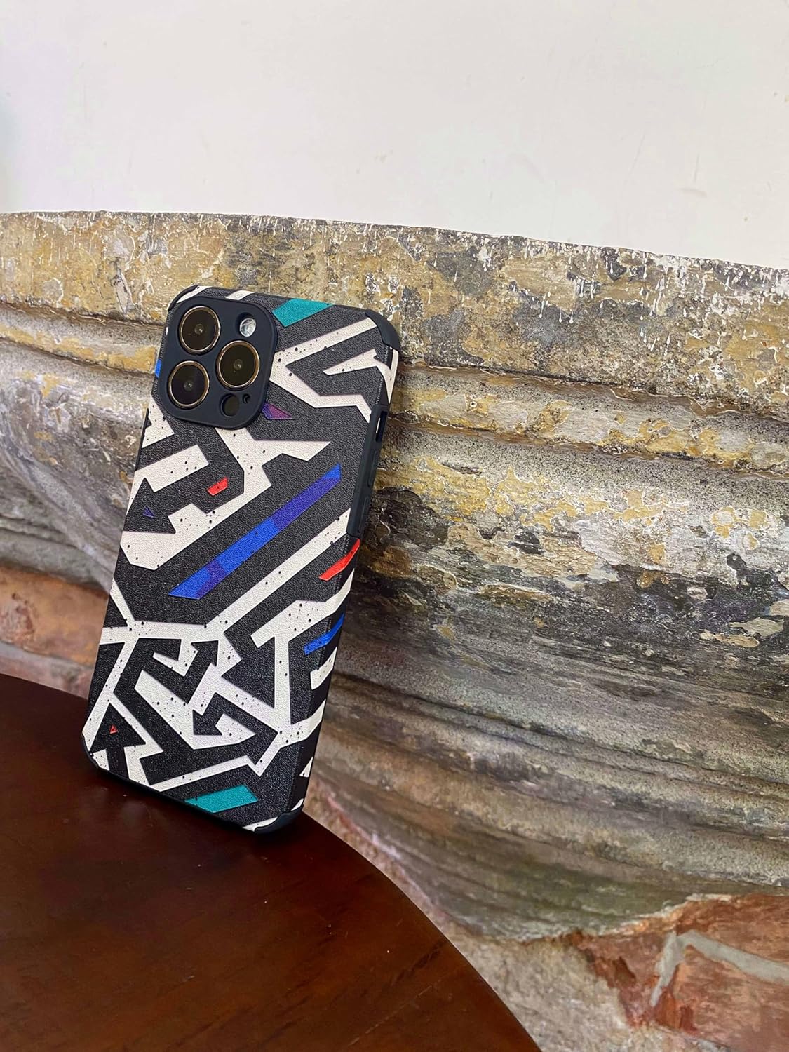 Funda para iPhone 13 Pro de piel sintética suave, a prueba de golpes, antideslizante, compatible con iPhone 13 Pro de 6.1 pulgadas (fría)