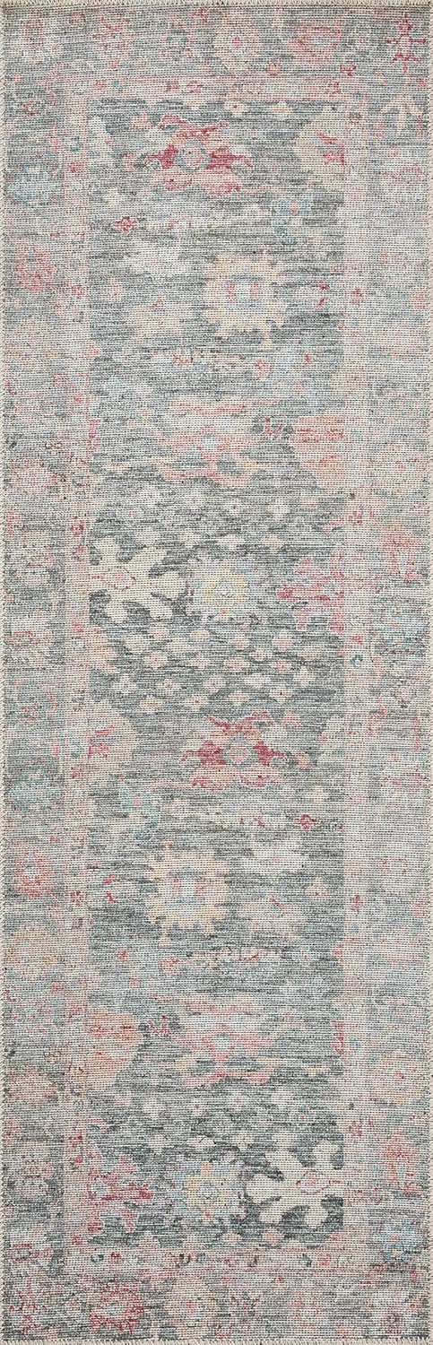 Loloi II Elysium Collection ELY-02 – Alfombra de área de grafitomulti de 7′-6″ x 9′-6″