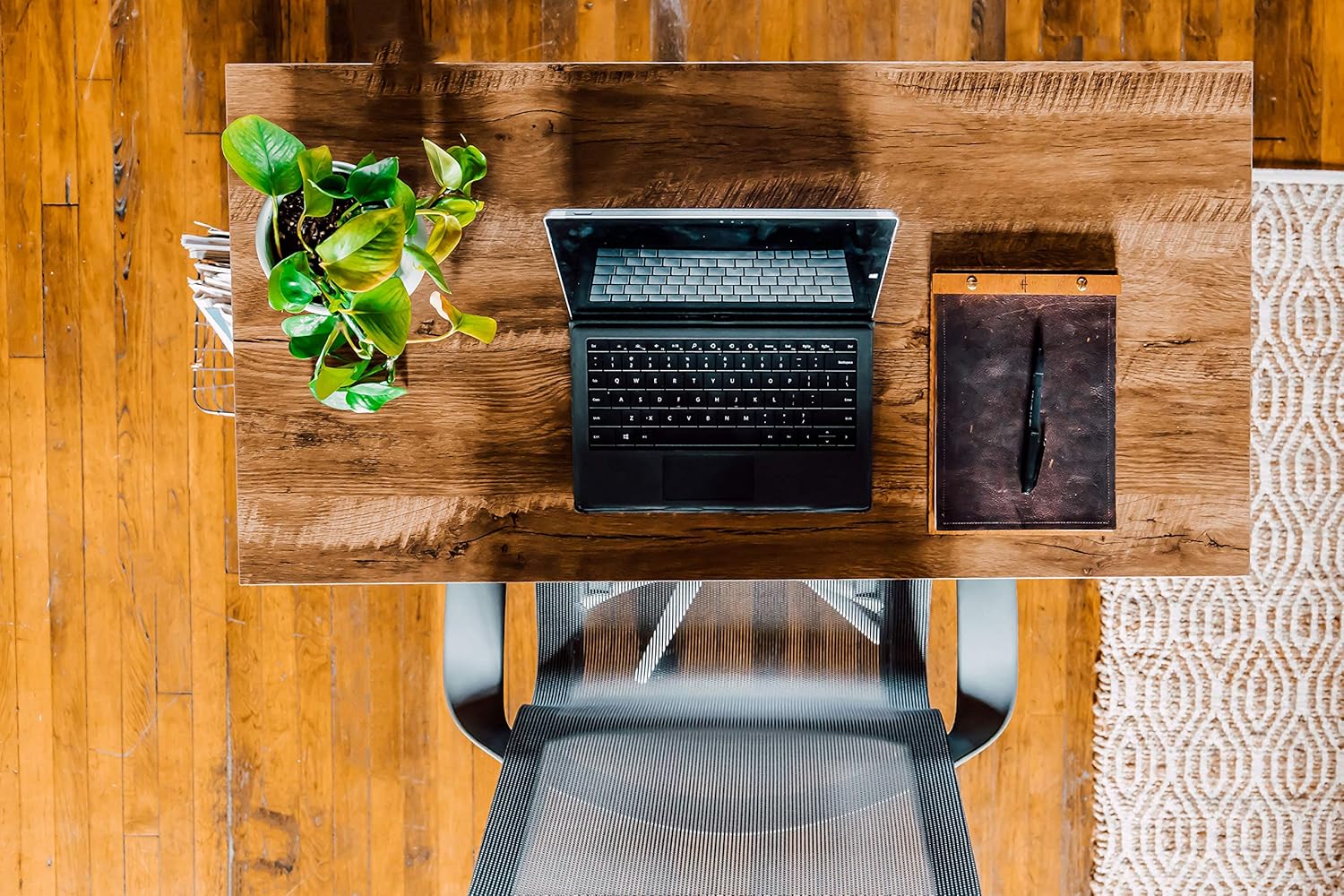 OneSpace Bellamy – Escritorio para computadora, roble clásico