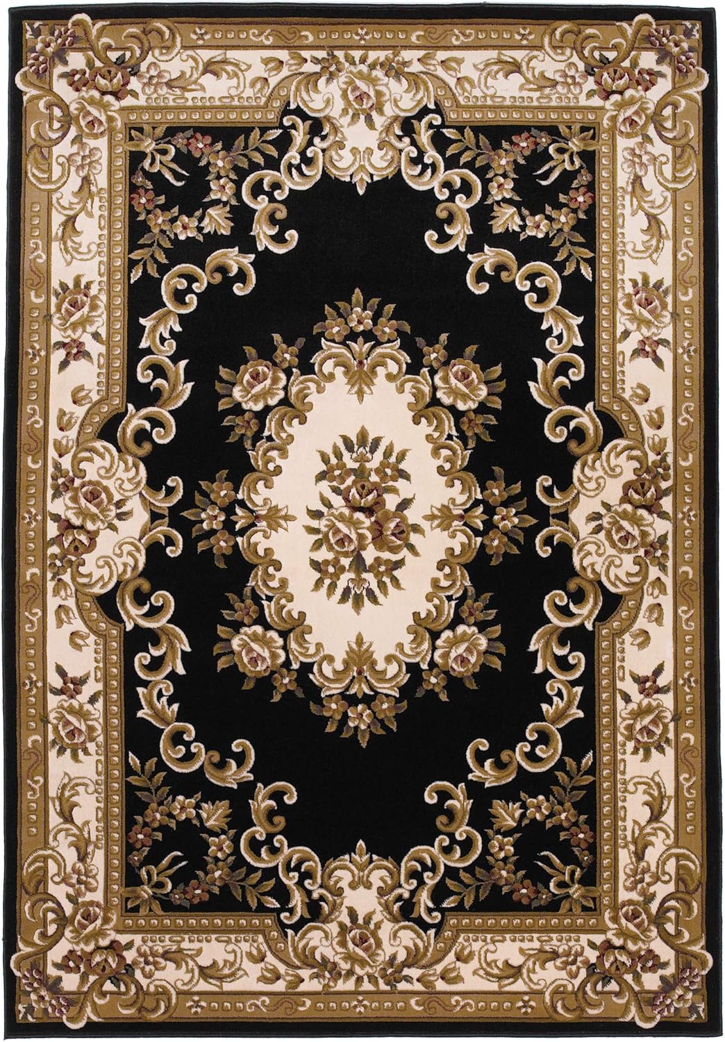 KAS Oriental Rugs Corinthian Collection Aubusson – Alfombra redonda