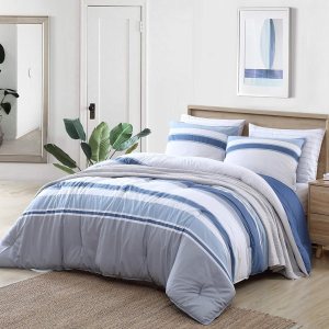 Nautica – Juego de edredón Queen, ropa de cama reversible de algodón con fundas a juego, decoración del hogar para todas las estaciones (recortadora Nautica – Juego de edredón Queen, ropa de cama reversible de algodón con fundas a juego, decoración del hogar para todas las estaciones (recortadora