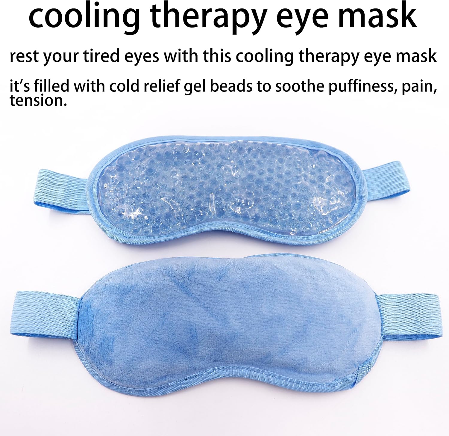 Máscara de gel para ojos, máscara refrescante para ojos, paquete de hielo reutilizable para ojos debajo de los ojos, paquete de tratamiento frío y