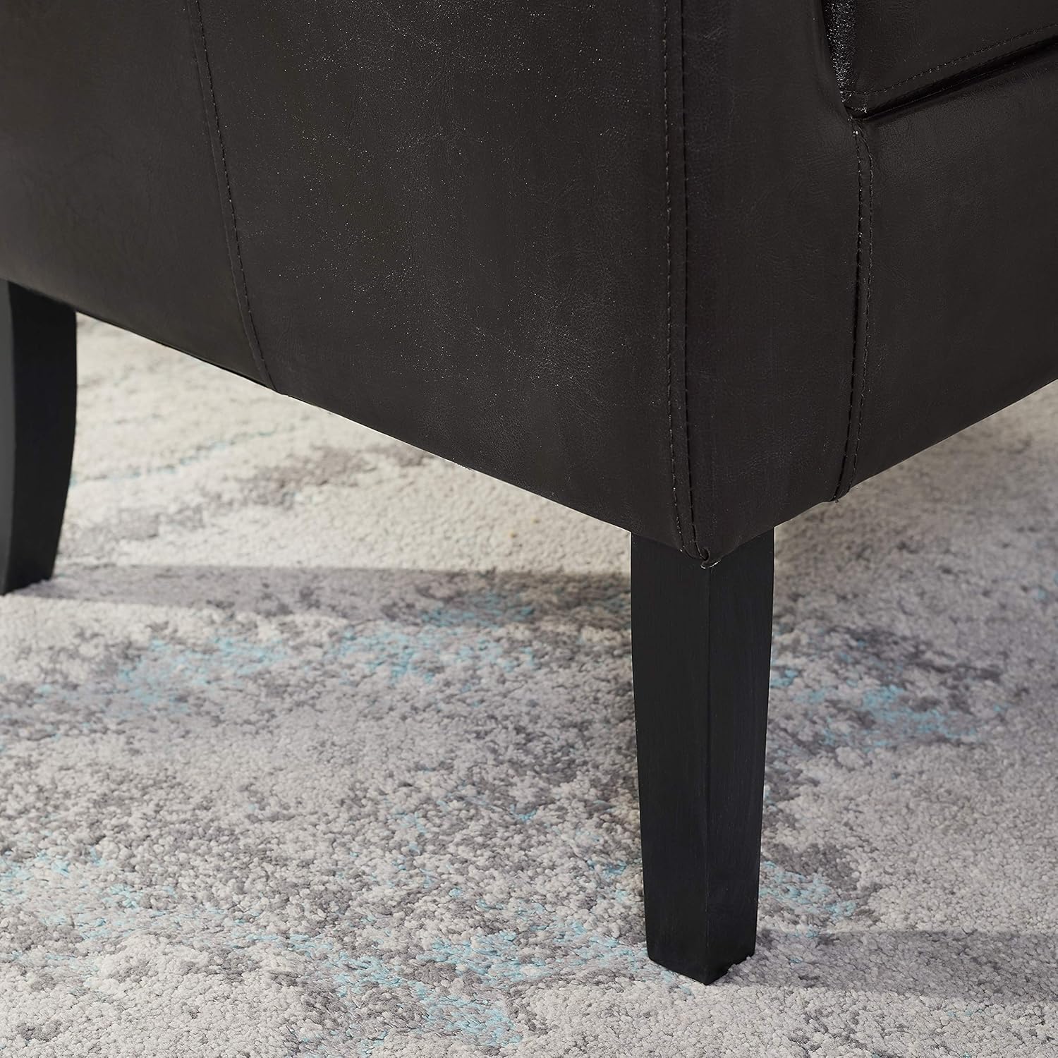 Silla para club, de Linon Simon, Madera de caucho Contrachapado, Marrón