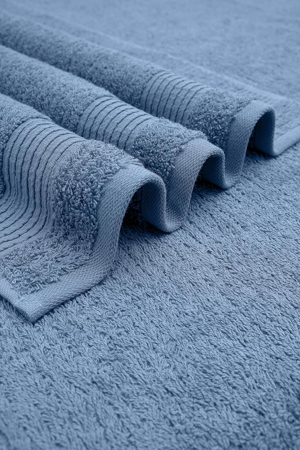 Chic Home Lujosas toallas de baño de 3 piezas de 100% algodón turco puro, 30 x 60 pulgadas, ultra suaves, altamente absorbentes, diseño de tejido