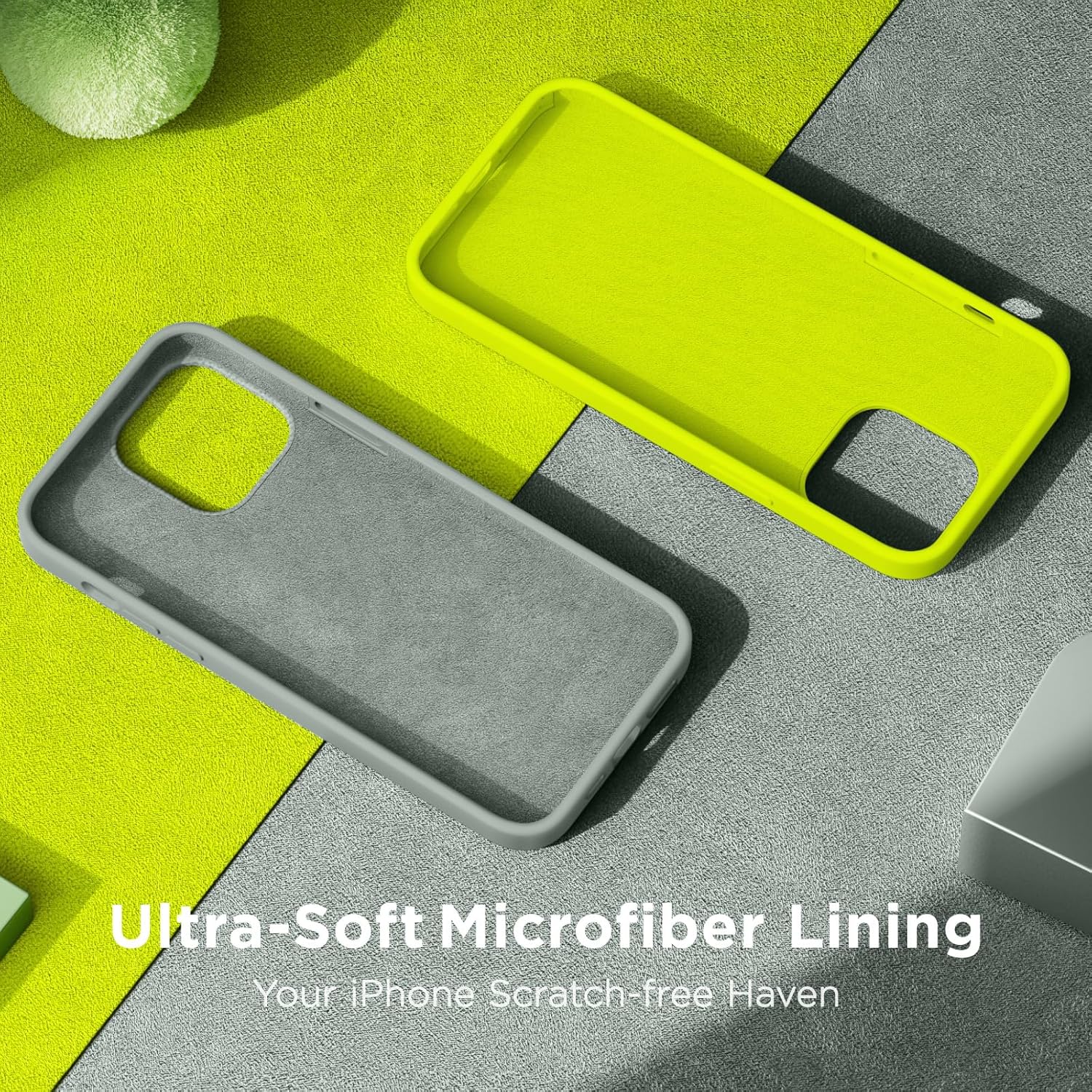 Cordking Funda para iPhone 14 Pro Max, silicona líquida de alta calidad a prueba de golpes para iPhone 14 ProMax con forro de microfibra suave