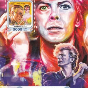 Sellos de Guinea-Bissau para David Bowie, edición limitada Sellos de Guinea-Bissau para David Bowie, edición limitada