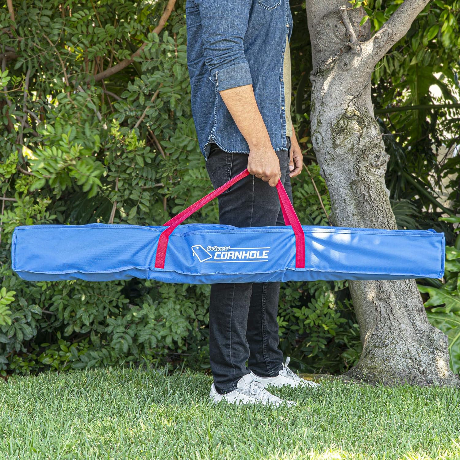 GoSports Juego de Cornhole portátil de 3 x 2 pies, juego de lanzamiento premium para niños y adultos, elige tu estilo