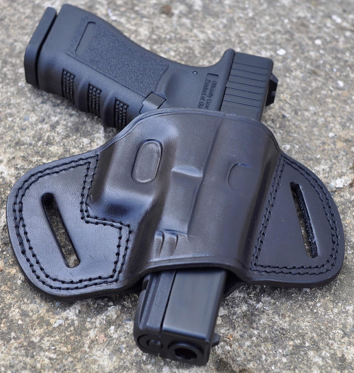 Ottoza Funda de cuero hecha a mano para pistola Glock (171919X23) para diestros Glock 19 Holster Owb – Glock 19X Holster Owb – Glock 17 Holster Owb