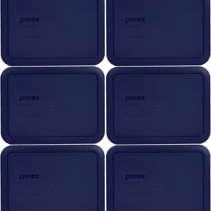 Pyrex 7210-PC – Tapa rectangular de plástico de 3 tazas, fabricada en Estados Unidos, paquete de 6 Pyrex 7210-PC – Tapa rectangular de plástico de 3 tazas, fabricada en Estados Unidos, paquete de 6