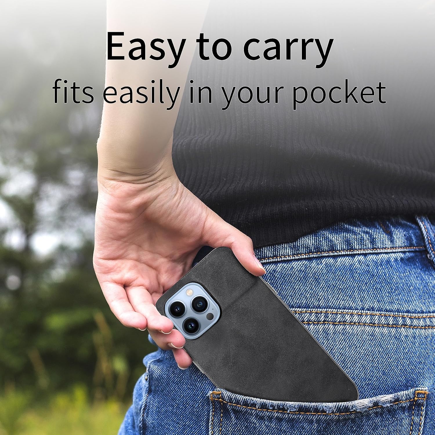 Asuwish Funda de teléfono para iPhone 13 Pro de 6.1 pulgadas con protector de pantalla de vidrio templado y funda de cuero delgada y suave,