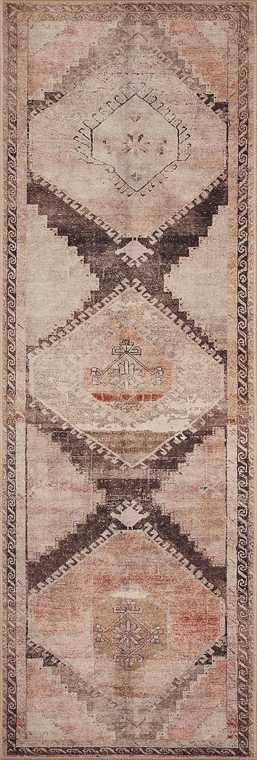 Loloi II colección Wynter WYN-08 – Alfombra decorativa tradicional de 3 pies 6 pulgadas x 5 pies 6 pulgadas, color grafito