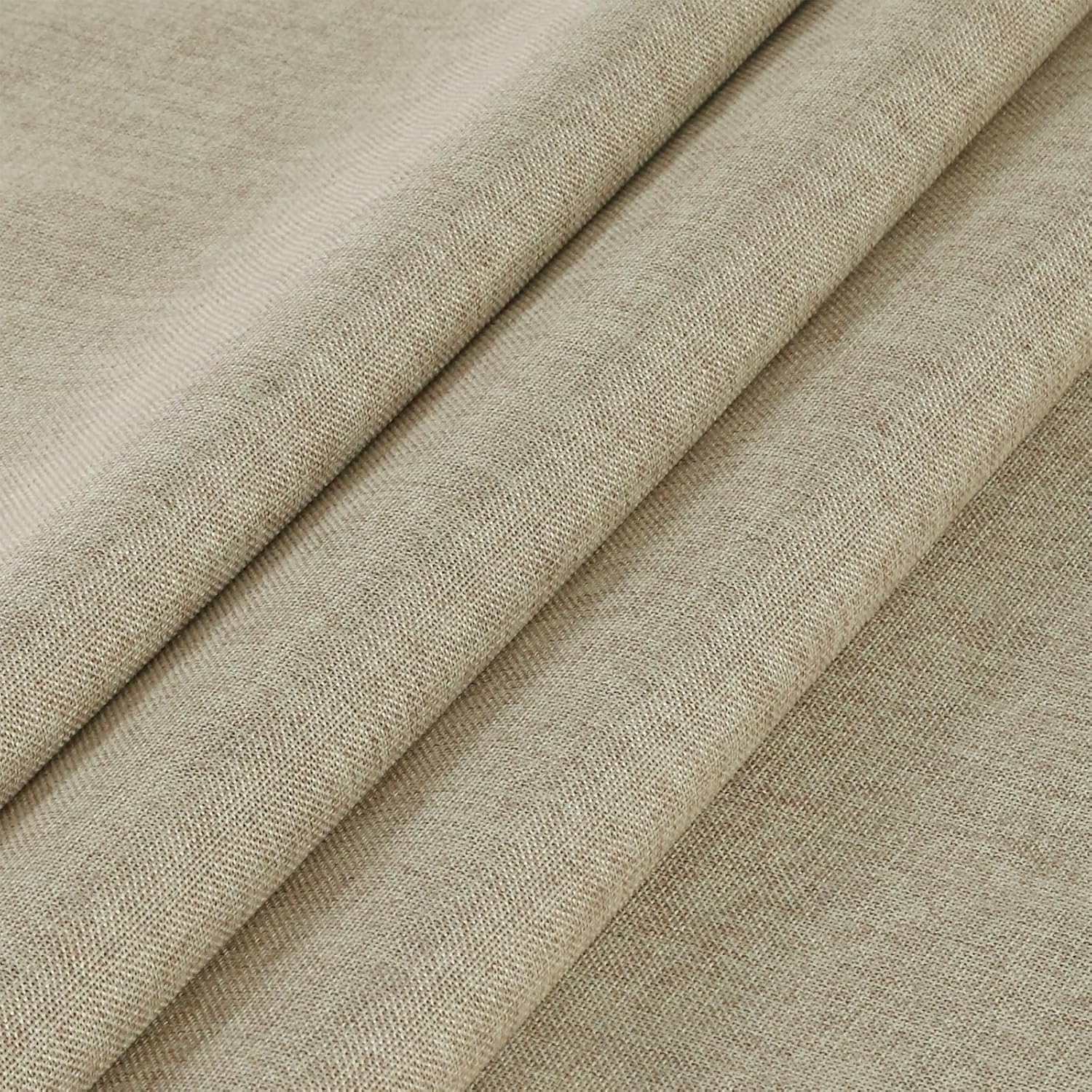 Home Queen Cortinas 100% opacas, con aislamiento térmico, cortinas de oscurecimiento de habitación, textura de lino de 96 pulgadas de largo, cortina