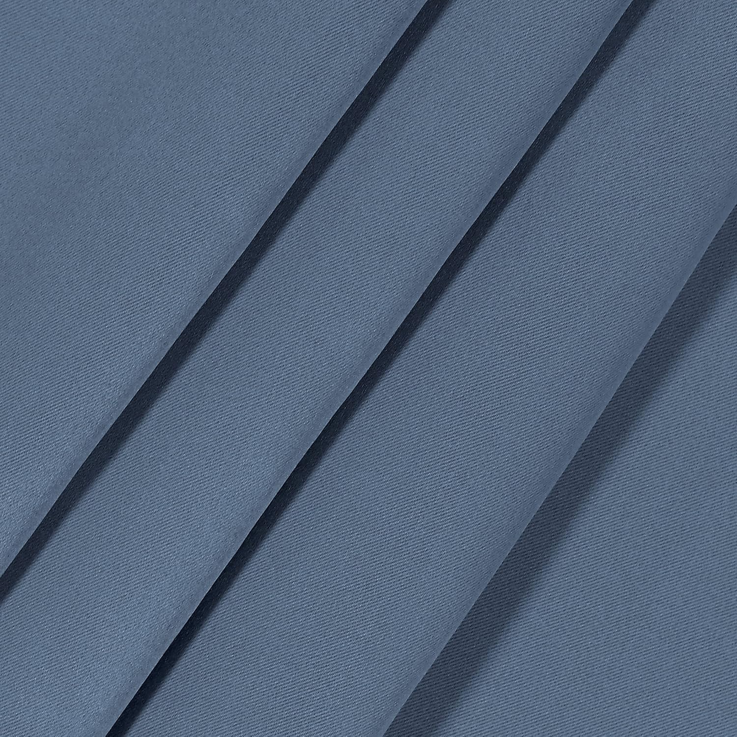 ECLIPSE Langley – Cortinas de triple tejido para oscurecimiento de habitaciones con bolsillo para cortinero (2 paneles), 52 x 63pulgadas, color azul