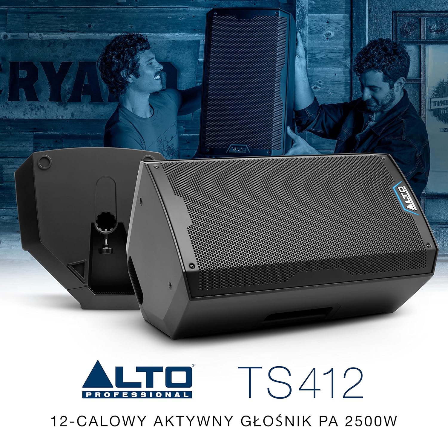 Alto Professional TS412 – Altavoz PA alimentado de 2500 W de 12 pulgadas con mezclador de 3 canales, transmisión Bluetooth, enlace de altavoz