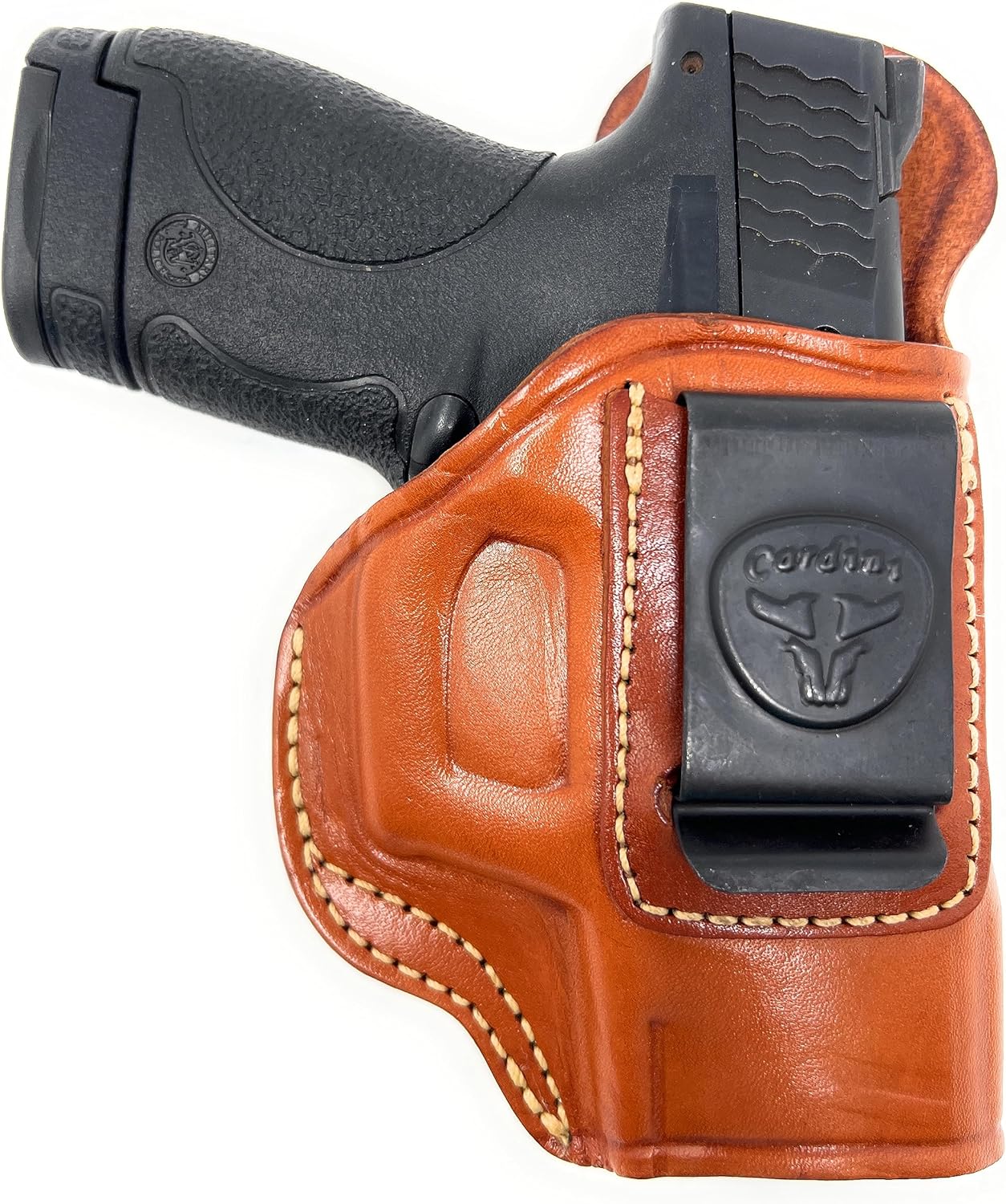 Cardini Leather USA – Funda de piel ultrasuave para pistola IWB – Fundas de transporte ocultas – para Glock 26, 27, 33, Springfield XD 3 Sub