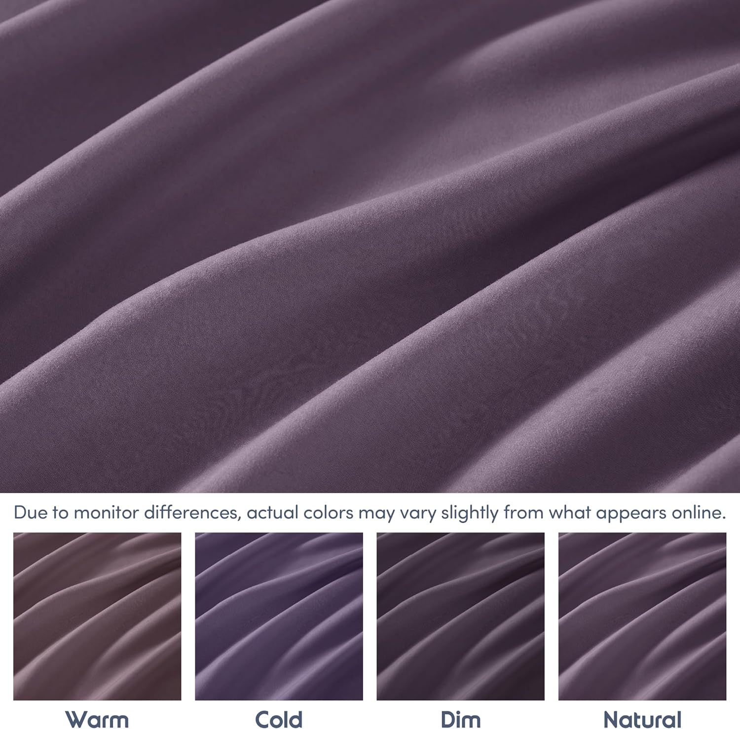 Nestl Bedding – Sábanas bajeras con bolsillo profundo de 53 cm, Microfibra, Berenjena, púrpura, King