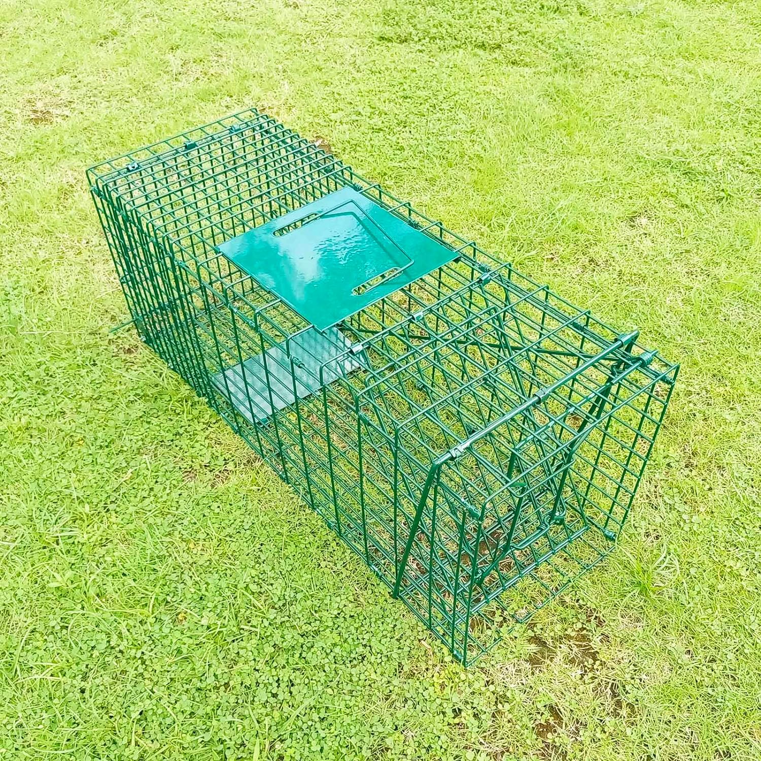Trampa plegable para animales vivos, kit de trampa para animales vivos sin matar, para conejos de liberación de capturas, gatos callejeros,