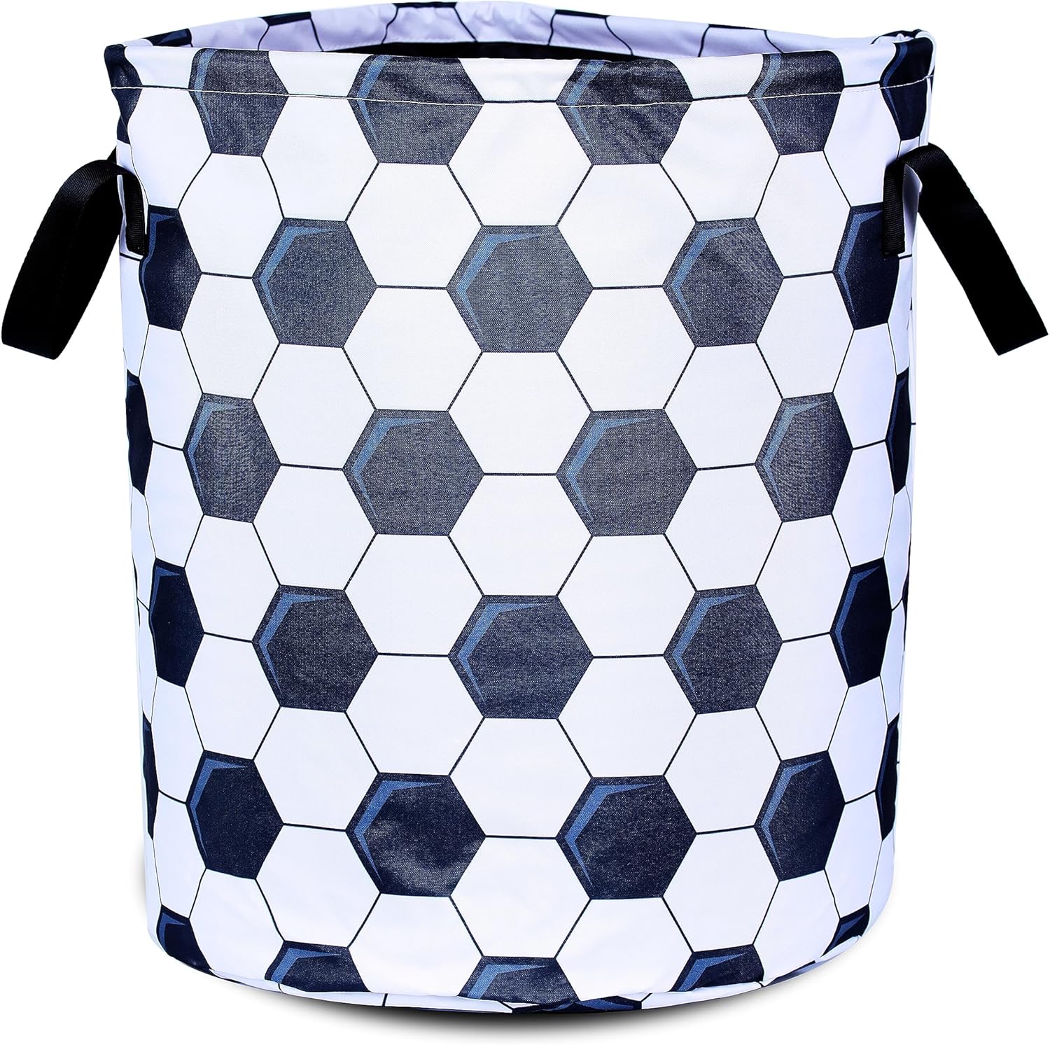 Cesta de lavandería de fútbol para deportes, plegable, impermeable, de tela Oxford, cesta de lavandería, cubo de almacenamiento de ropa, organizador