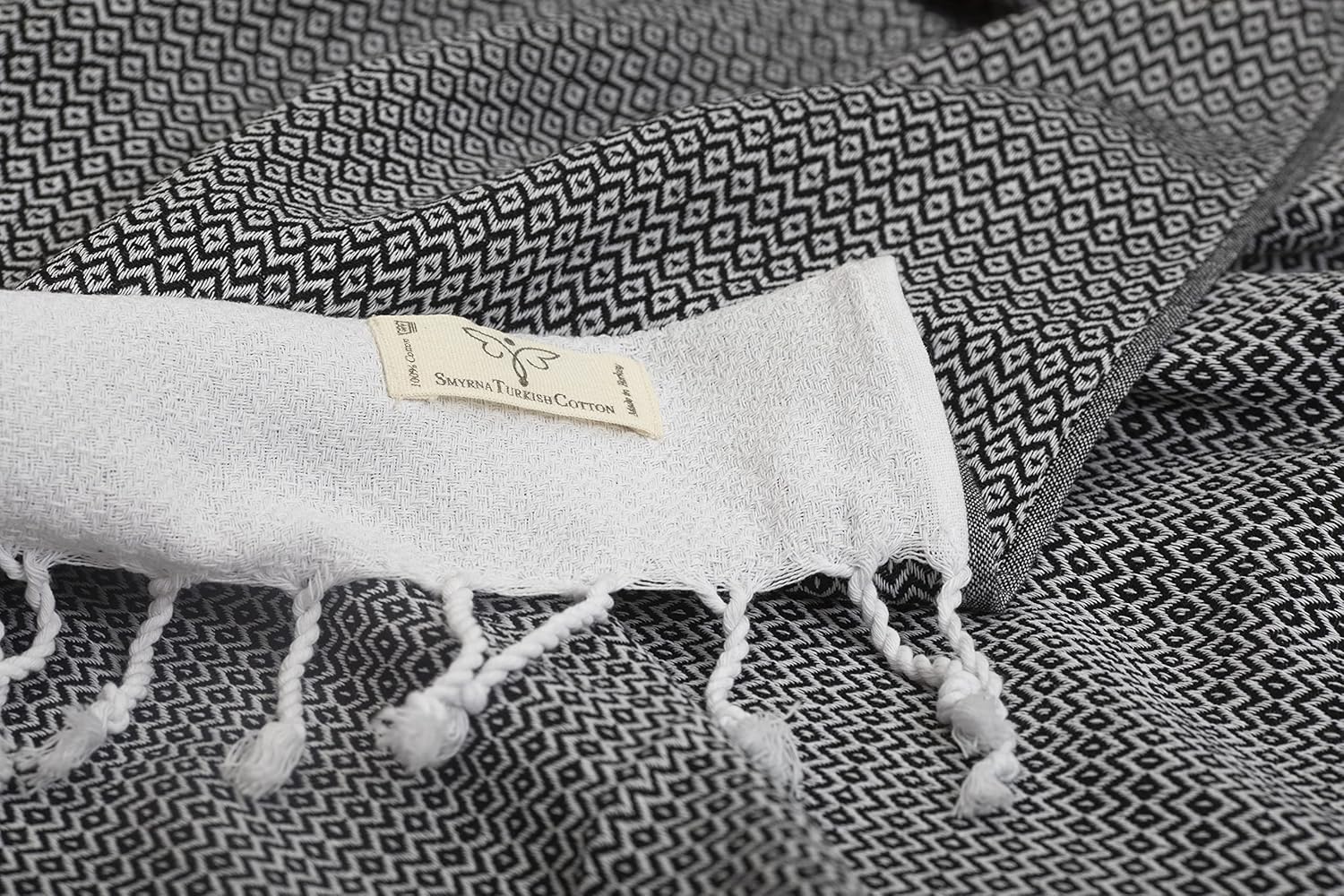 Smyrna Turkish Cotton – Toalla turca original para la playa, 37 x 71 pulgadas, pestemal y toalla turca para spa, playa, alberca, gimnasio y baño