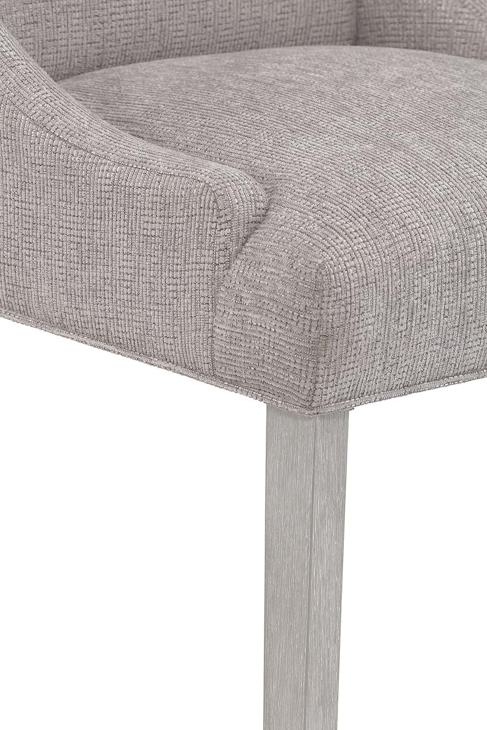 Marie – Colección de comedor tapizada, juego de 2 sillas de cocina, asiento de 18 pulgadas de ancho x 19 pulgadas de profundidad, gris grafito