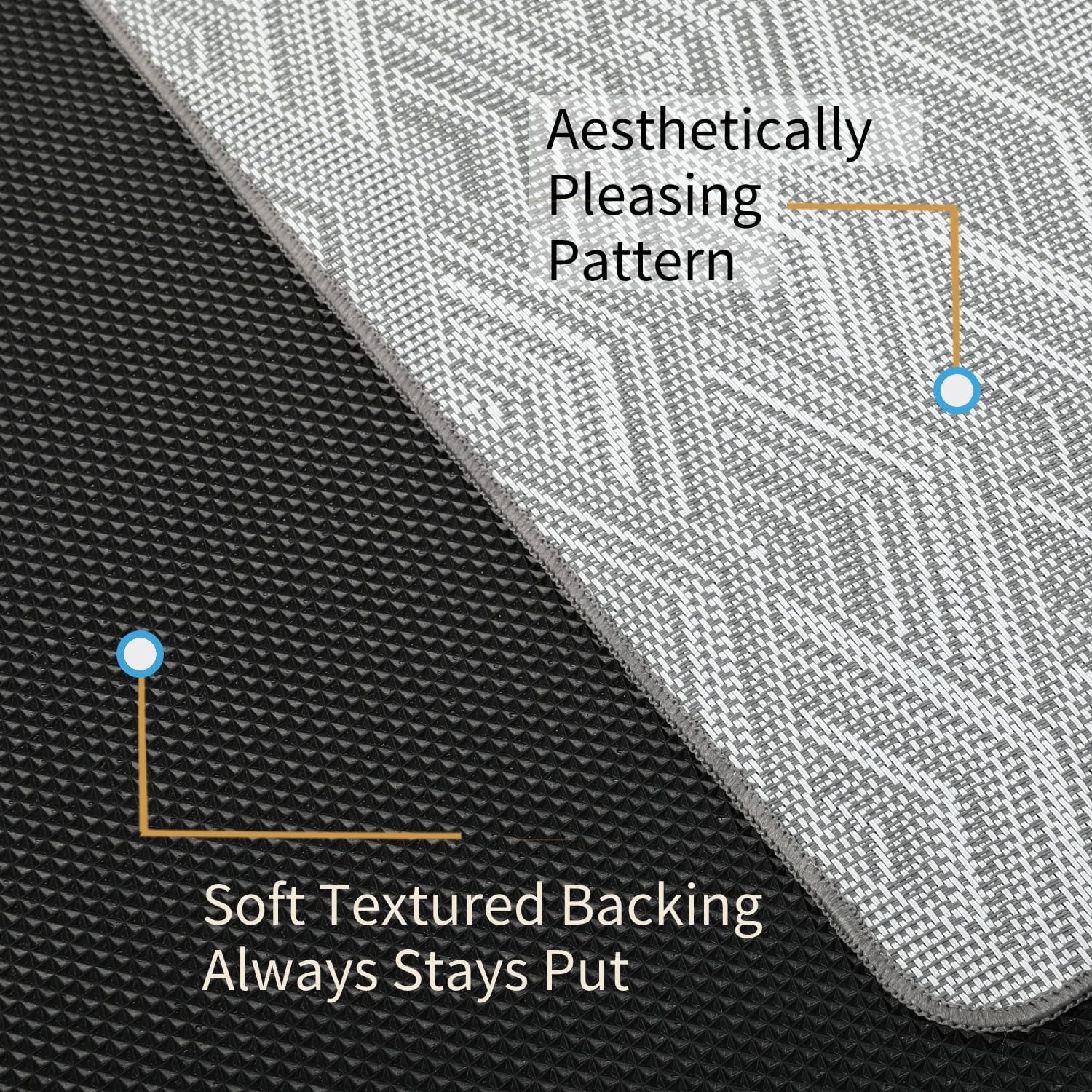 Tapete para silla para suelo de madera dura y azulejos, 36 x 48 pulgadas, tapete resistente para silla de oficina para sillas rodantes, fácil