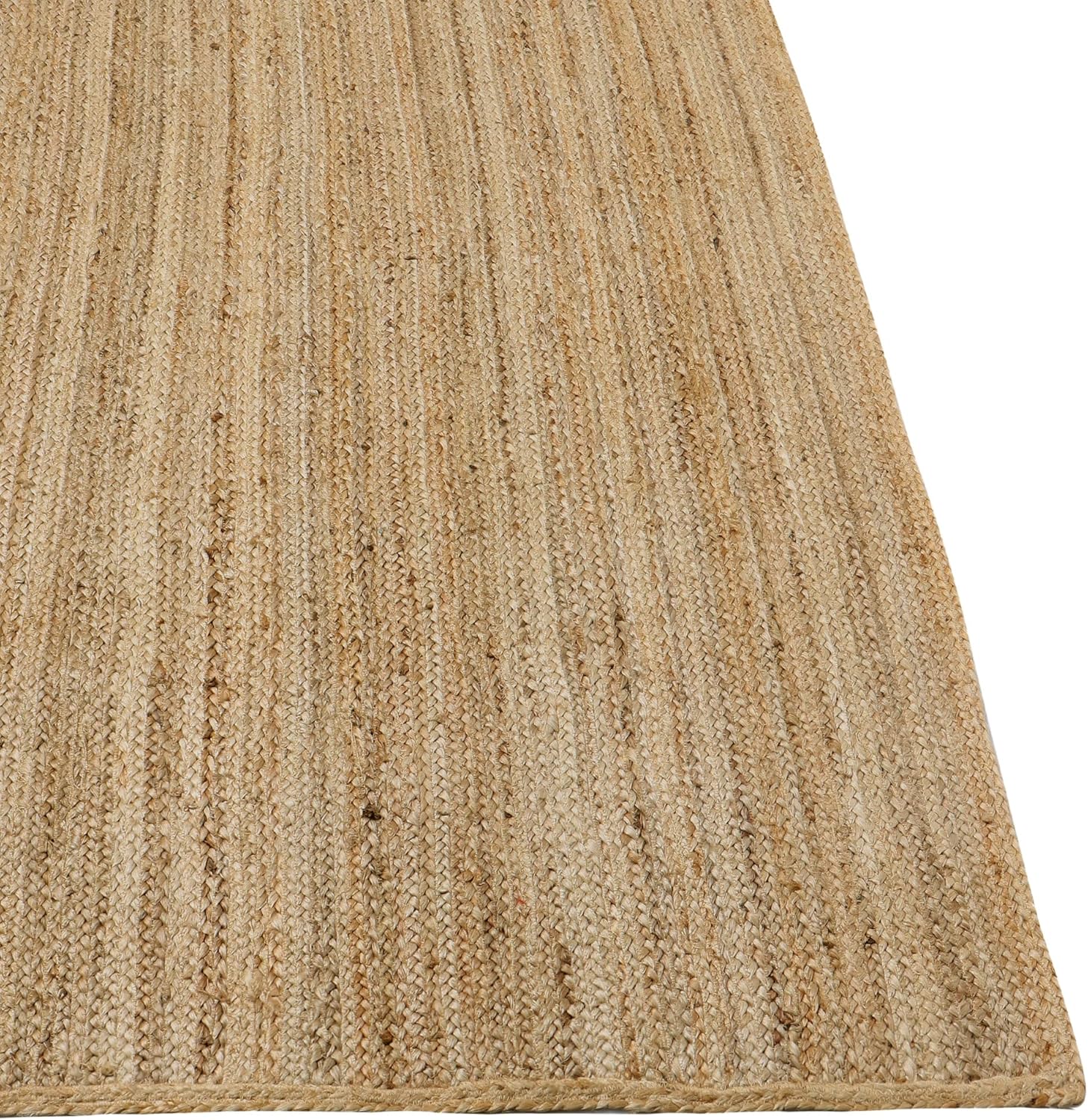 REDEARTH Alfombra rectangular  tejida a mano trenzada 100% yute natural  Alfombras bohemias de yute hechas a mano para dormitorio, cocina, sala de
