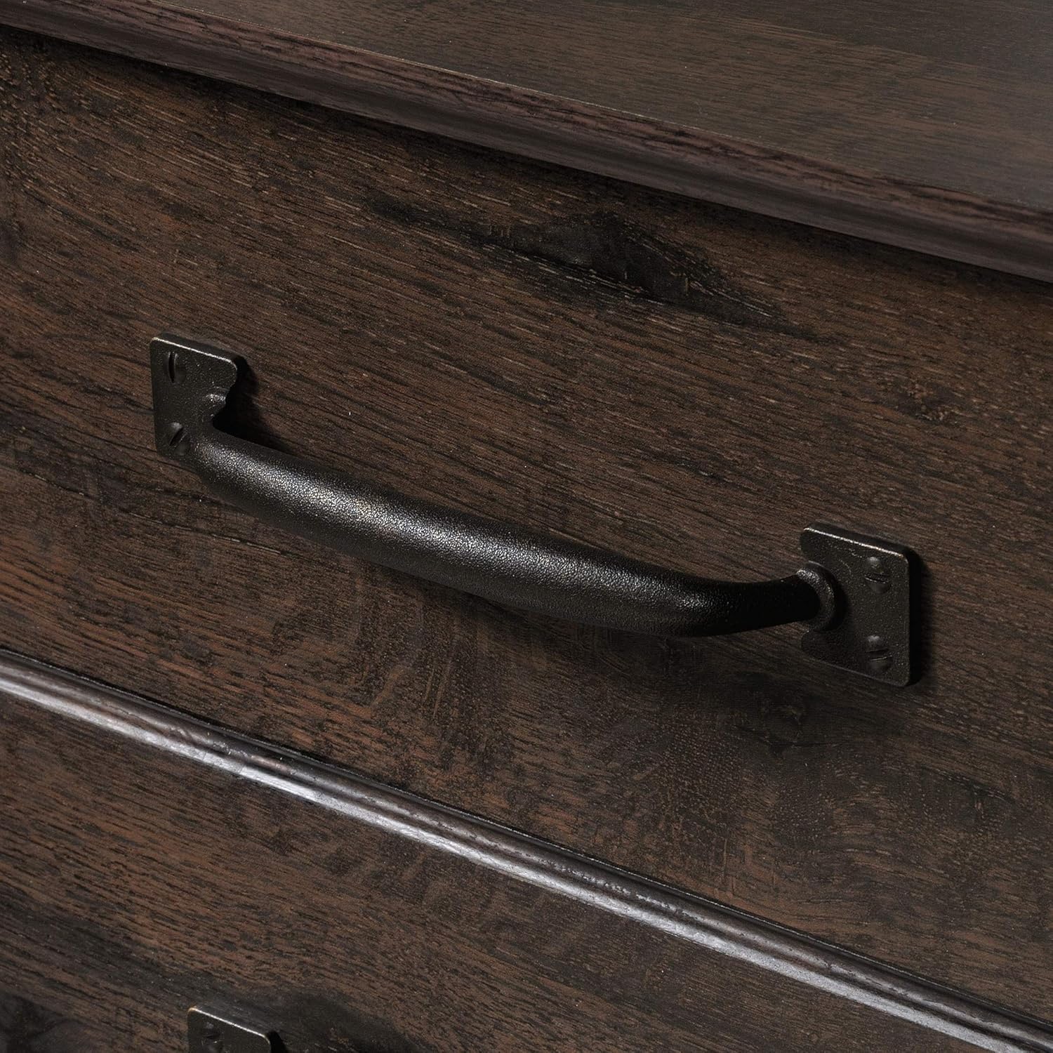 Sauder Carson Forge – Archivador lateral, acabado roble café