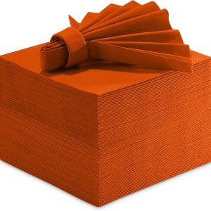 Linen-Feel – Servilletas de papel de colores  Servilletas decorativas de color naranja  Suave y absorbente. Para cocina, fiesta, boda, cena o Linen-Feel – Servilletas de papel de colores  Servilletas decorativas de color naranja  Suave y absorbente. Para cocina, fiesta, boda, cena o
