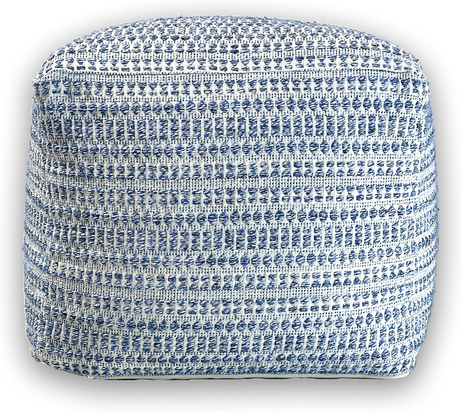 Chardin home Fundas otomanas sin relleno, acogedoras y bohemias, asientos casuales hechos a mano, reposapiés, almohada cuadrada de piso para el