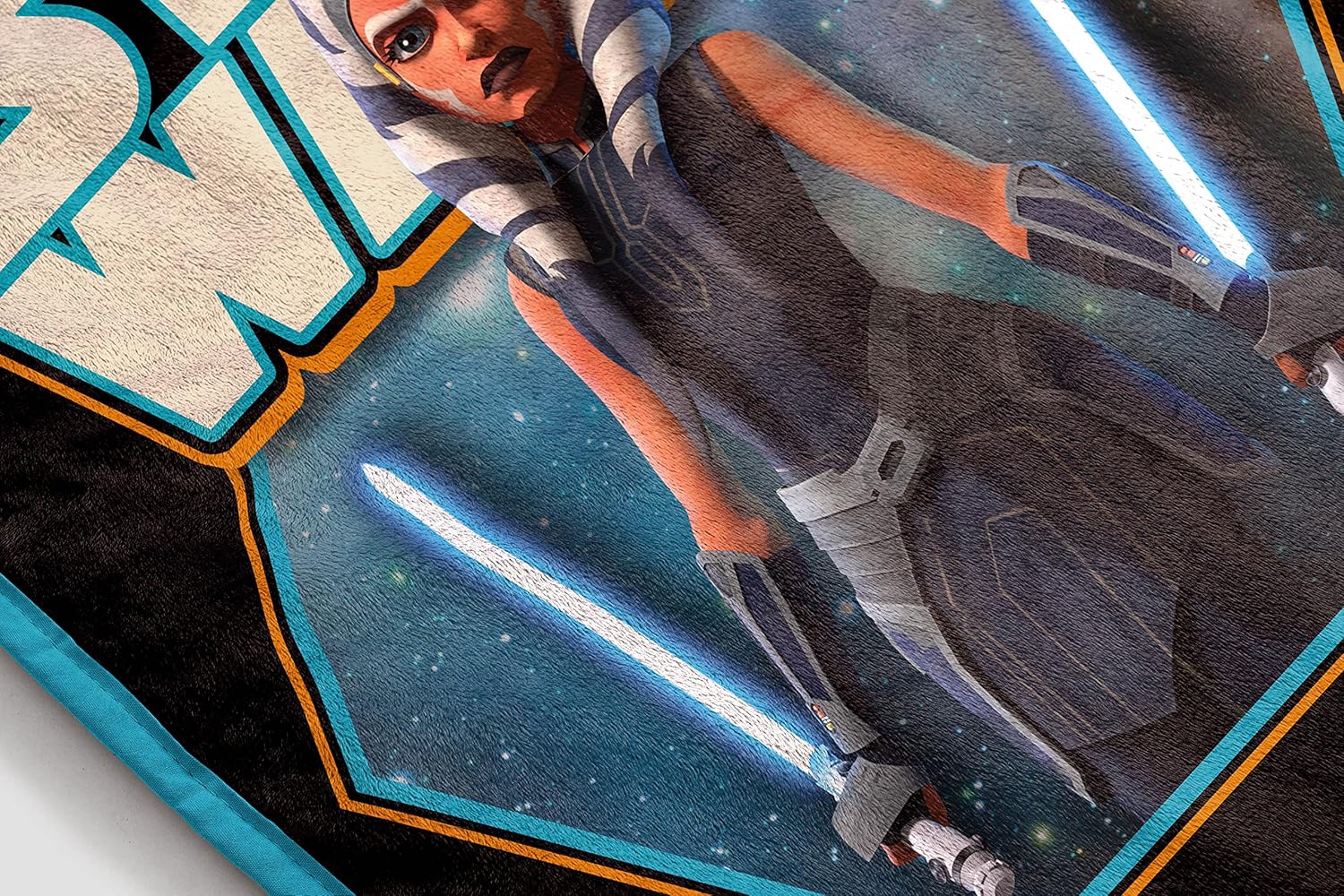 Jay Franco Star Wars The Clone Wars – Manta lista para niños, mide 46 x 60 pulgadas, ropa de cama para niños, forro polar súper suave resistente a