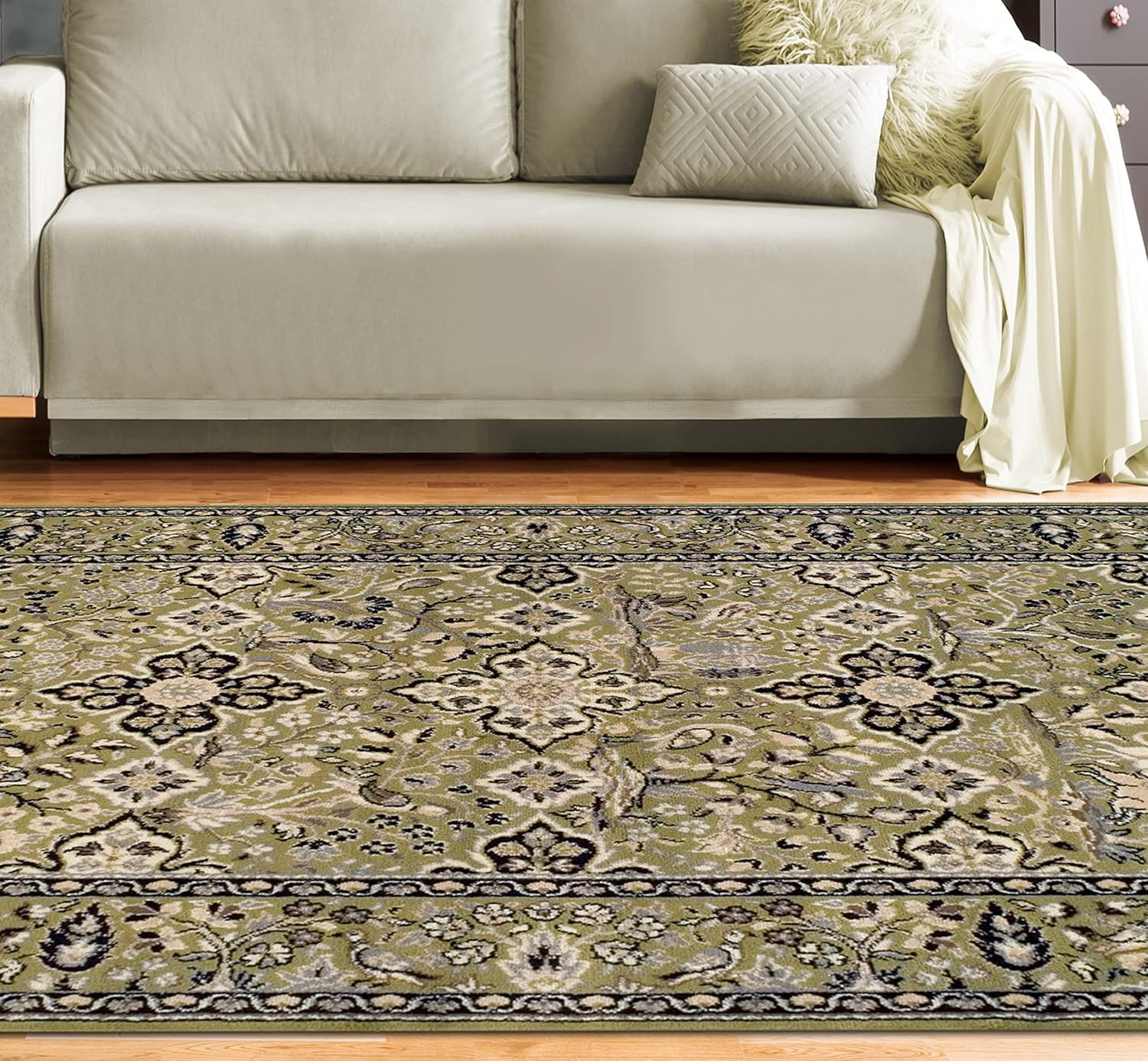 SUPERIOR Alfombra de área para interiores, respaldo de yute, perfecta para entrada, oficina, salóncomedor, dormitorio, cocina, suelo de madera,