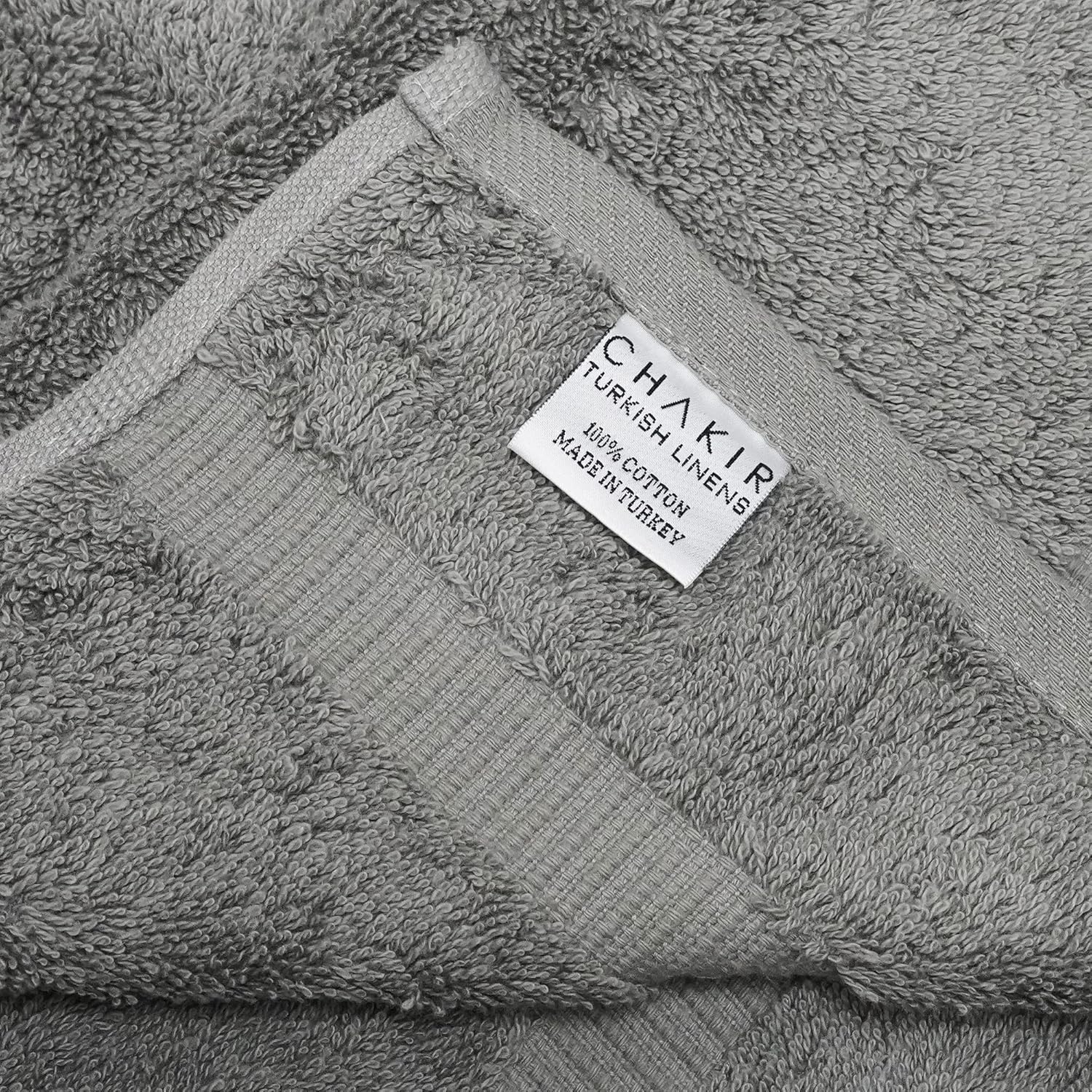Chakir Turkish Linens Toallas turcas 100% algodón prémium para baño, 2 toallas de baño, 2 toallas de mano, 2 toallas pequeñas (juego de toallas de 6