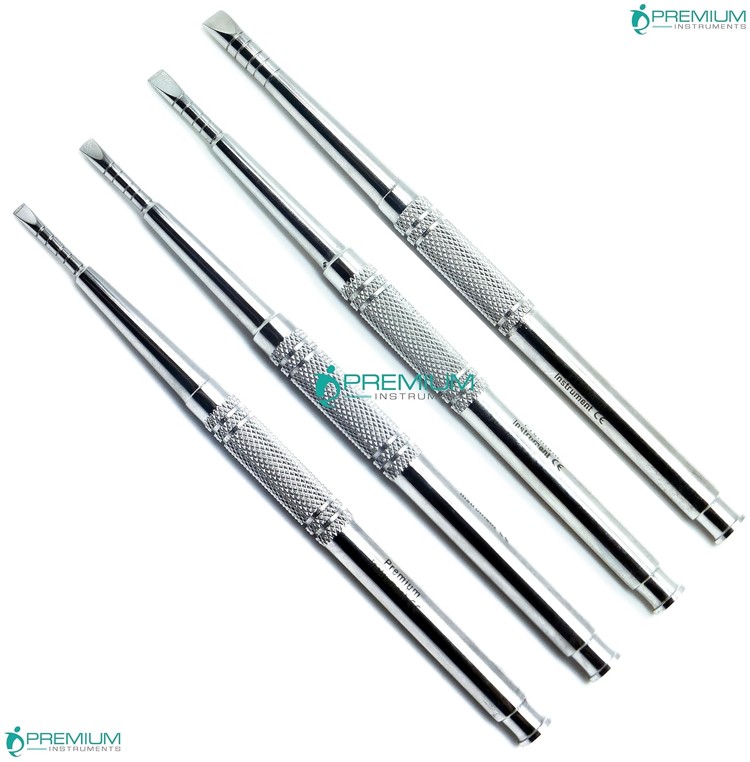Student Hueso Dental spreading osteotomes rectos y curvos punta Mead Mallet cinceles Instrumento 20Pcs