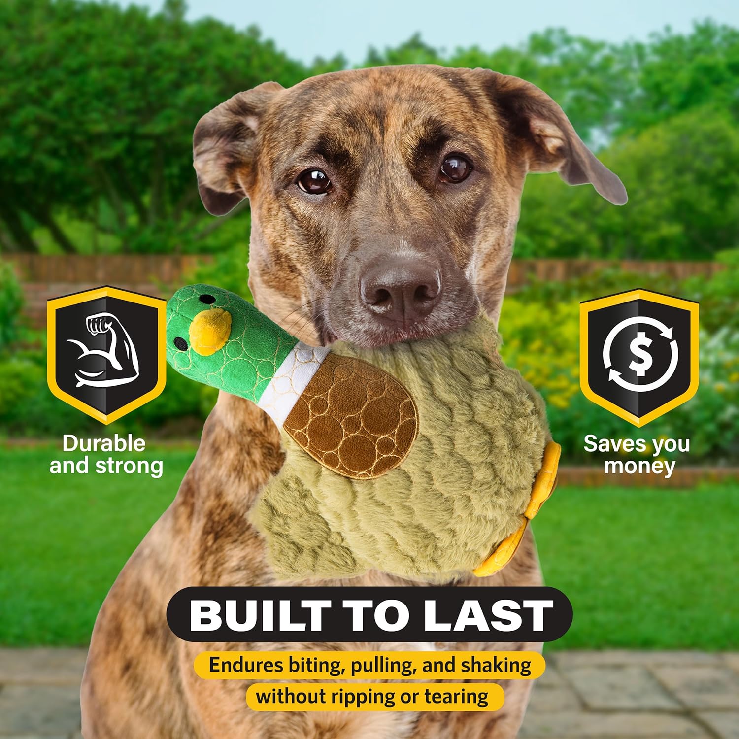 Juguetes para perros para masticadores agresivos construido con Kevlar Fun Animal Super Chewer Dog Toys, juguetes fuertes para perros grandes,