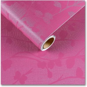 CRE8TIVE Papel tapiz de color rosa para pegar y despegar, papel adhesivo rosa sedoso para gabinetes, impermeable, autoadhesivo, extraíble, papel CRE8TIVE Papel tapiz de color rosa para pegar y despegar, papel adhesivo rosa sedoso para gabinetes, impermeable, autoadhesivo, extraíble, papel