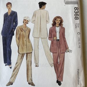 McCall’s 8368 Misses Top and Pull-On Pants Sewing Pattern Size 10-12-14 McCall’s 8368 Misses Top and Pull-On Pants Sewing Pattern Size 10-12-14
