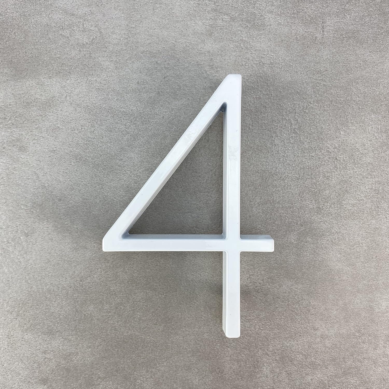 Paulton Número de casa blanca  Números de altura de 5 pulgadas para decoración del hogar  Números de casa modernos para dirección y buzón (4)