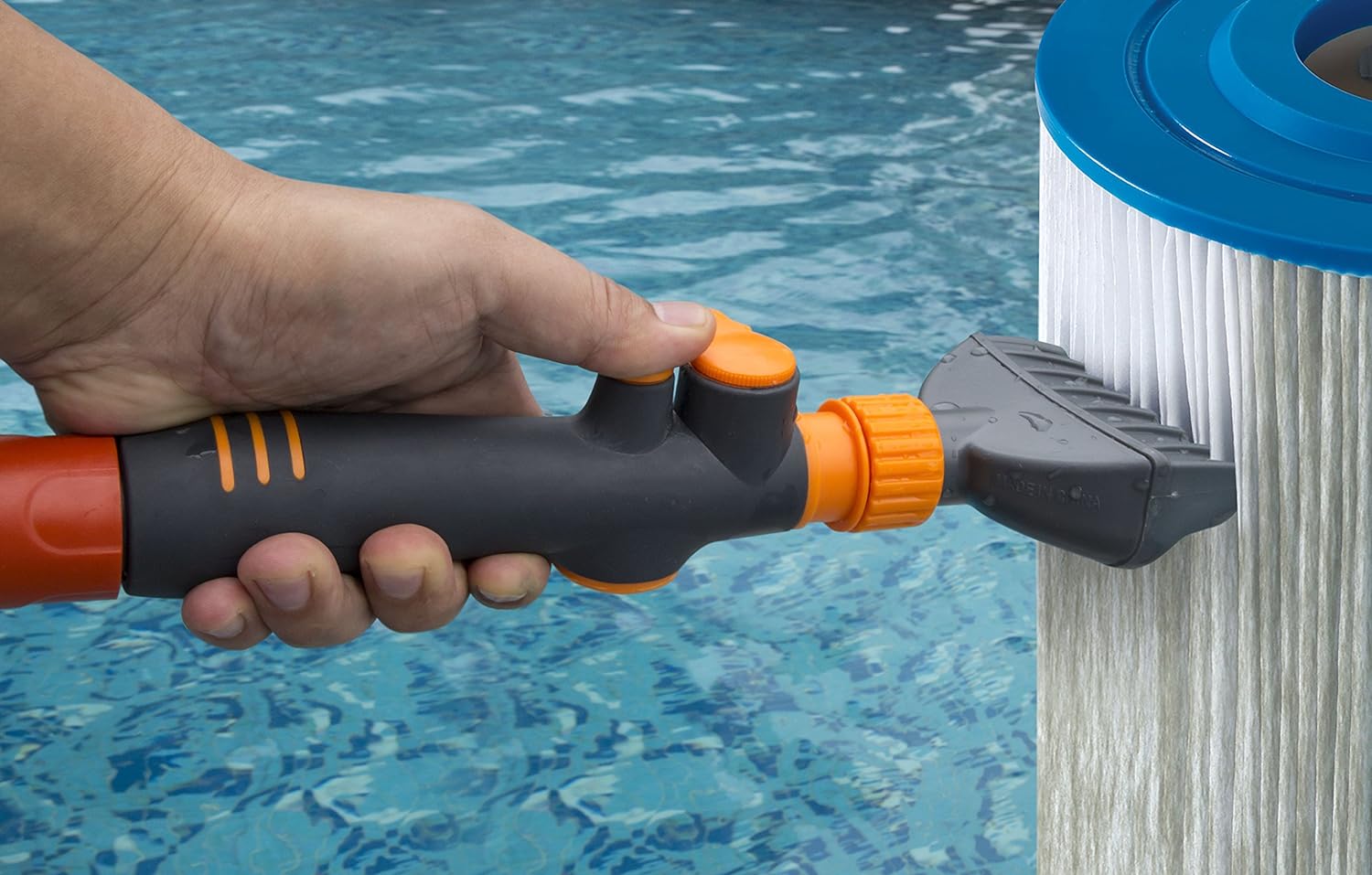 Aquatix Pro Limpiador de cartuchos de filtro de piscina y spa, elimina los residuos y la suciedad de los filtros de piscina en segundos, limpiador