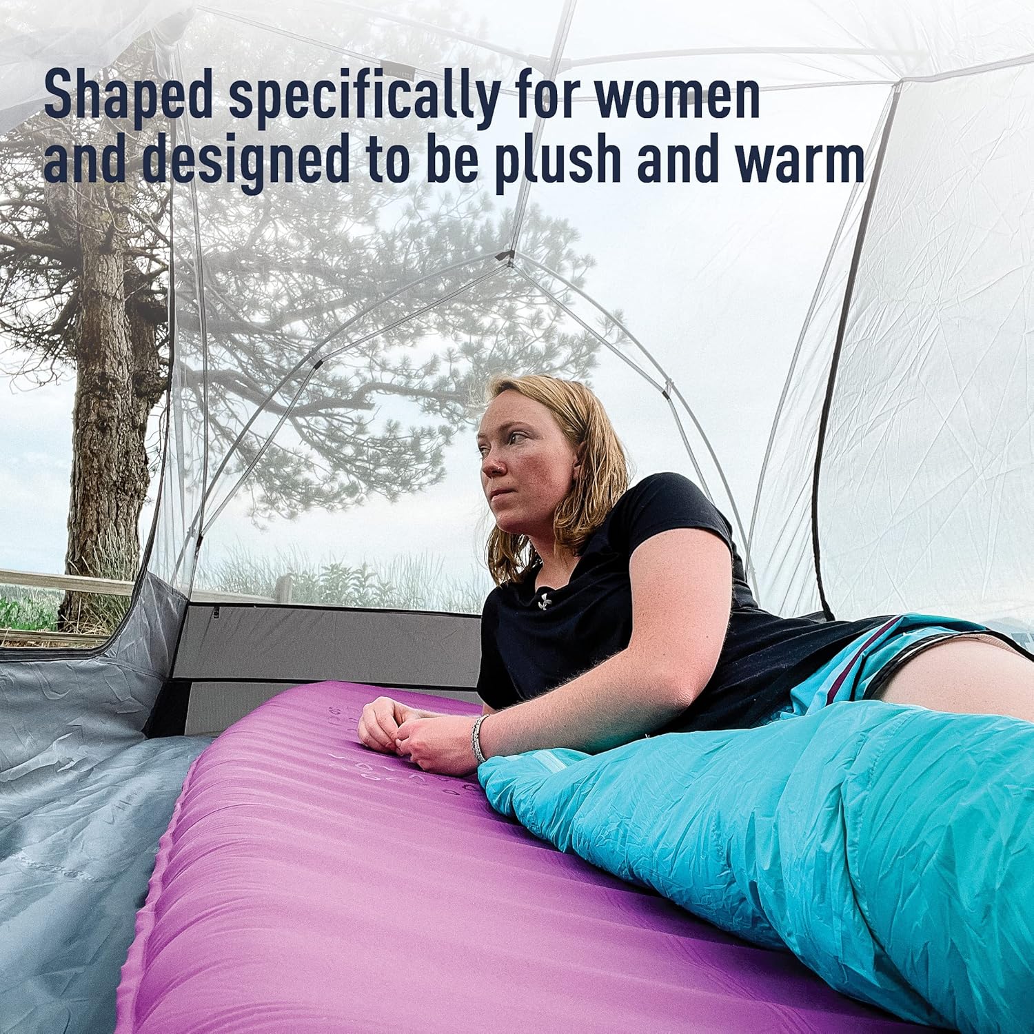 Sea to Summit Comfort Plus Almohadilla de dormir de espuma autoinflable para acampar