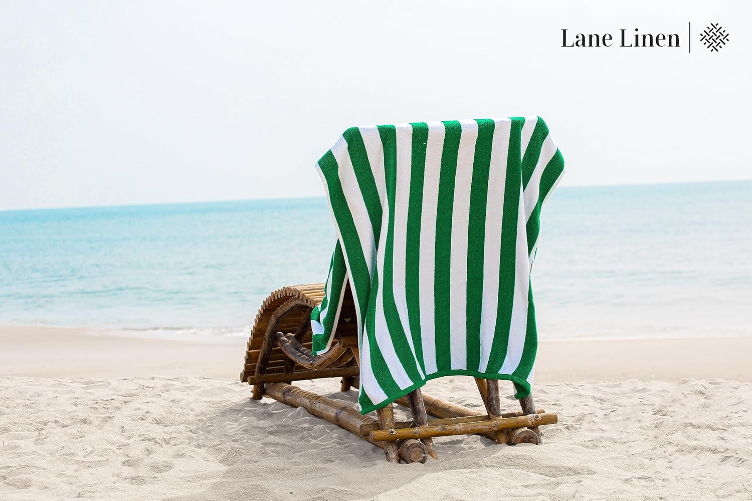 LANE LINEN Paquete de 2 toallas de playa de gran tamaño, 100% algodón, toalla de playa extra grande, toallas de piscina altamente absorbentes para