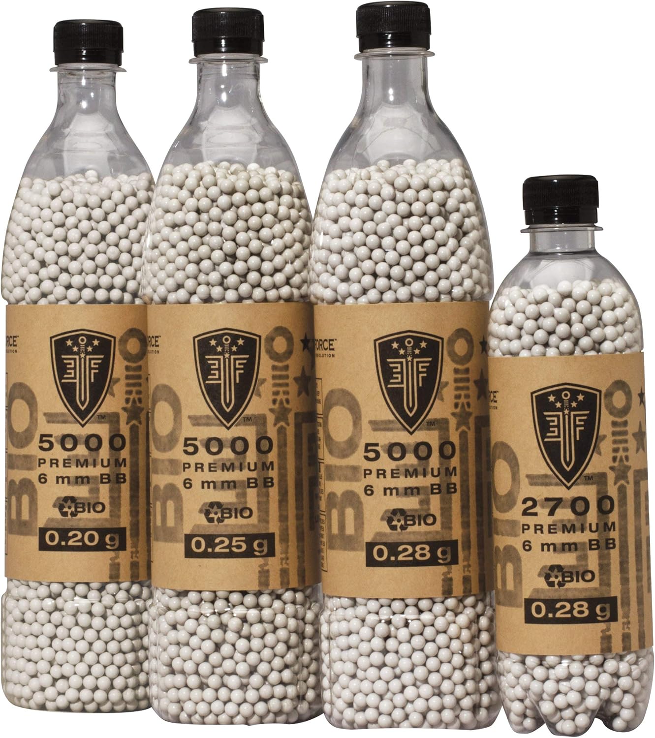 Bolitas de Elite Force para pistolas de BB para airsoft, biodegradables