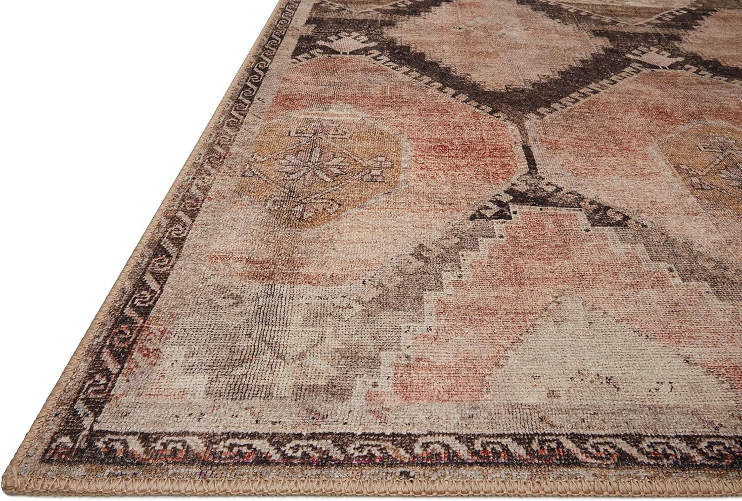 Loloi II colección Wynter WYN-08 – Alfombra decorativa tradicional de 3 pies 6 pulgadas x 5 pies 6 pulgadas, color grafito
