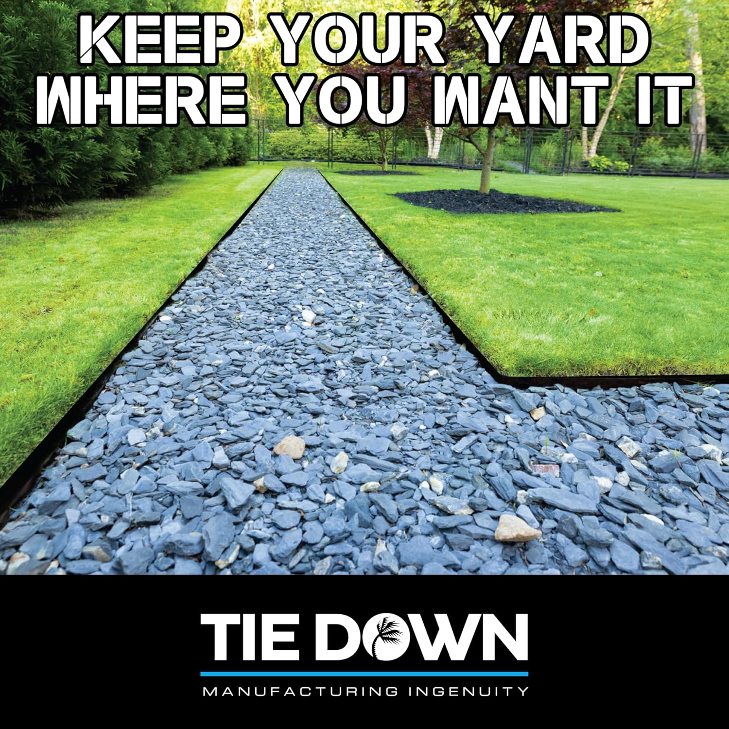 Tie Down Kit de bordes metálicos de 48 x 8 pulgadas, 6 placas de acero y 6 conectores de acero, 24 pies lineales en total, para bordes de jardín,