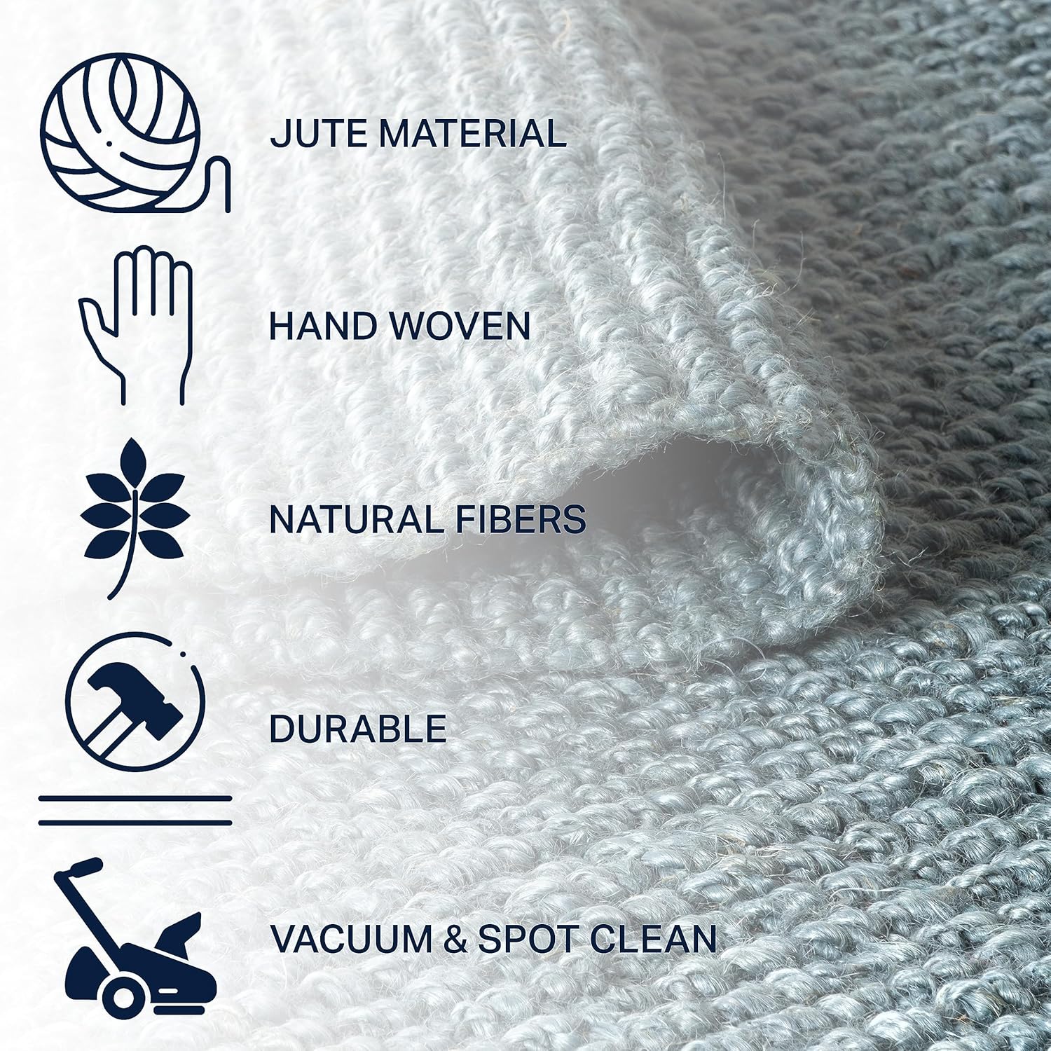 JONATHAN Y NRF103B-2 Pata – Alfombra tejida a mano de yute grueso con flecos para interior, estilo bohemio, de fácil limpieza, para dormitorio,